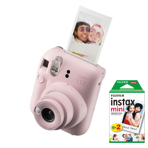 Fujifilm INSTAX MINI 12 Instant Film Camera (Blossom Pink) + duplo pakovanje papira - 1